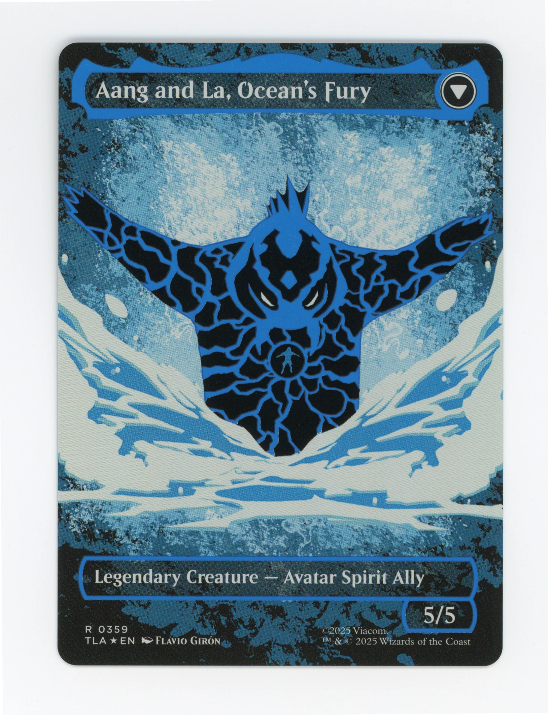Aang, Swift Savior // Aang and La, Ocean's Fury — Borderless|Battle Pose|Neon Ink — ID 17636 - Image 2