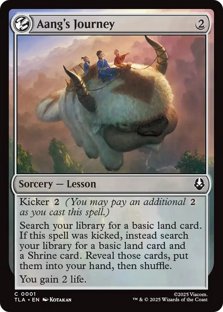 Aang's Journey [1] [Avatar: The Last Airbender] [Non-Foil]