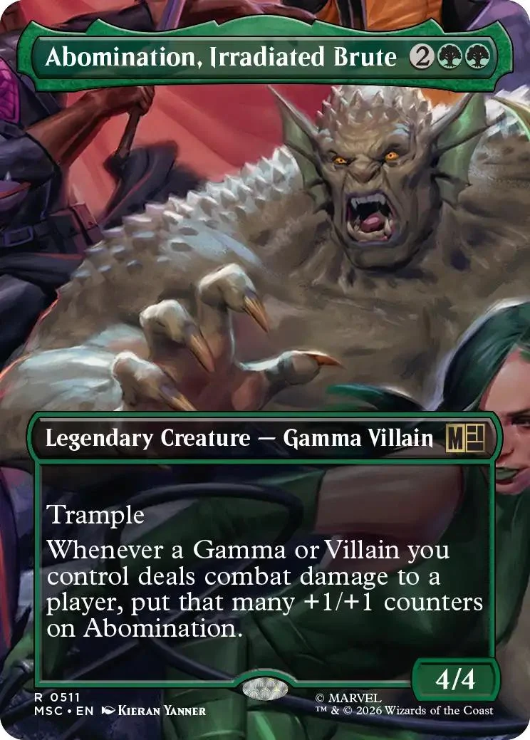 Abomination, Irradiated Brute [511] [Borderless] [Scene] [Marvel Super Heroes: Commander] [Non-Foil]