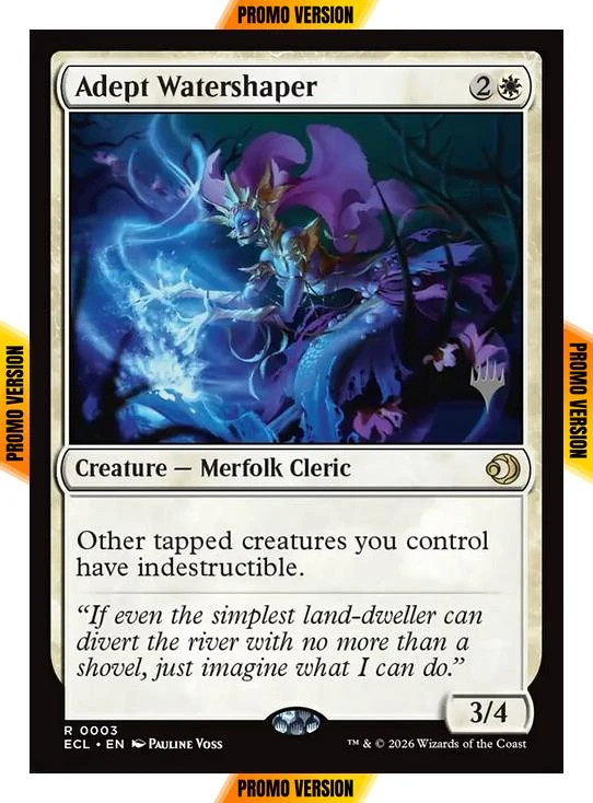 Adept Watershaper [3p] [Promo Pack] [Lorwyn Eclipsed: Promos] [Non-Foil]