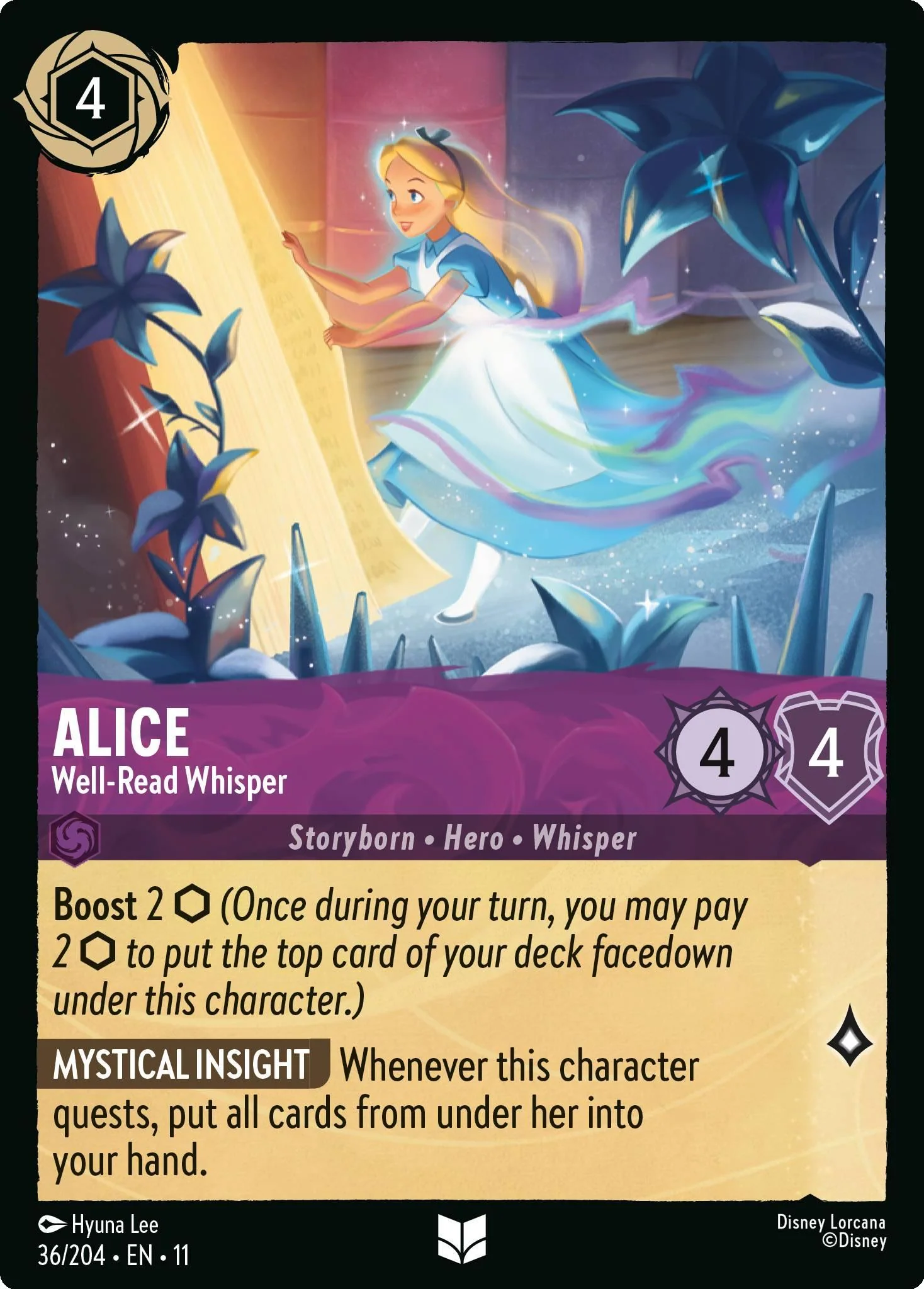 Alice - Well-Read Whisper - 36/204 [Winterspell] [Non-Foil]