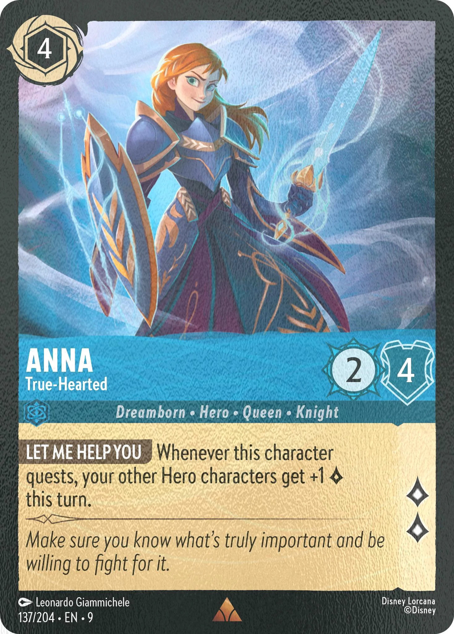 Anna - True-Hearted - 137/204 [Fabled] [Cold Foil]