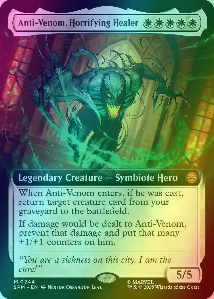 Anti-Venom, Horrifying Healer [244] [Extended Art] [Marvel's Spider-Man] [Foil]