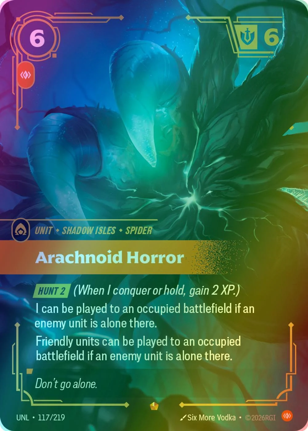 Arachnoid Horror - 117/219 [Unleashed] [Foil]