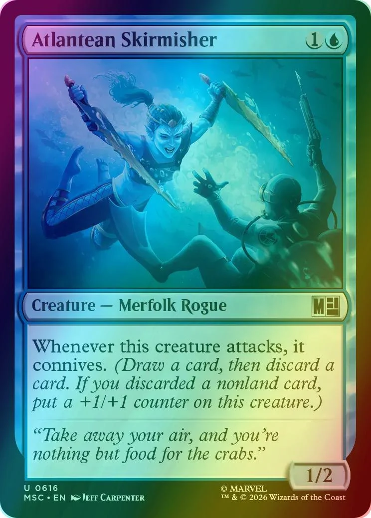Atlantean Skirmisher [616] [Jumpstart] [Marvel Super Heroes: Commander] [Foil]