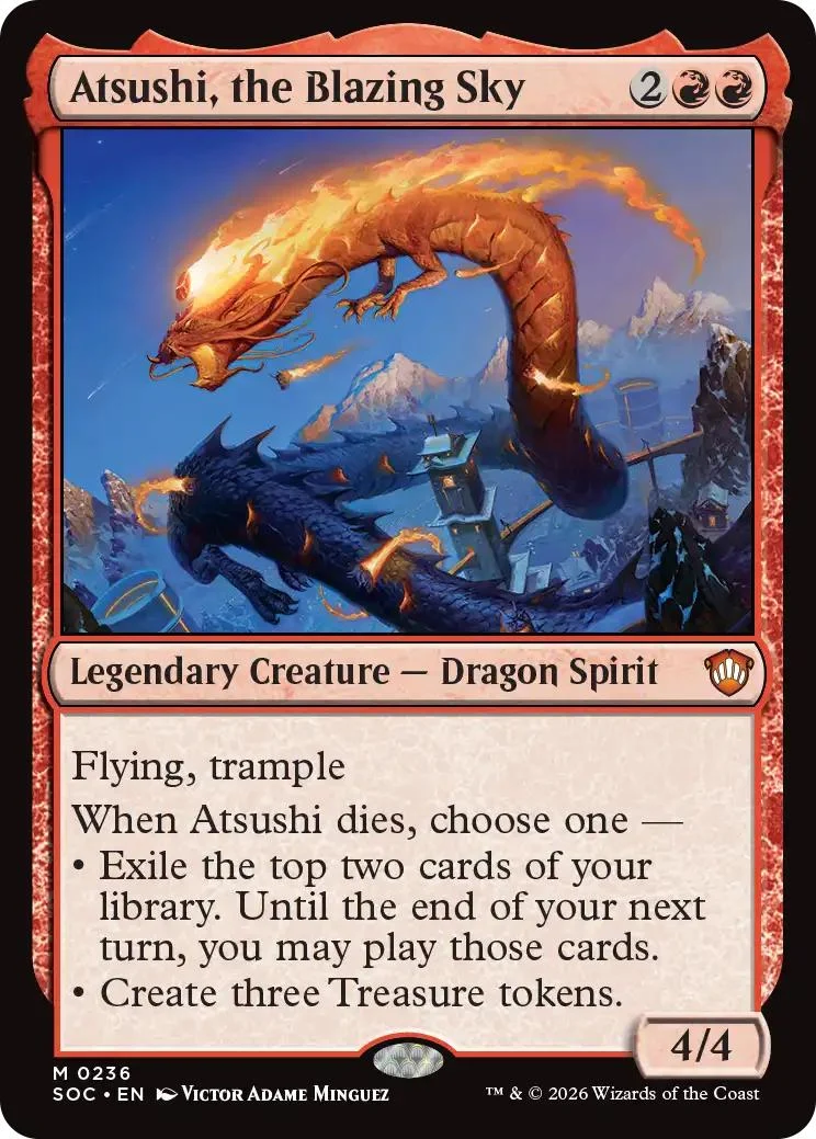 Atsushi, the Blazing Sky [236] [Secrets of Strixhaven: Commander] [Non-Foil]