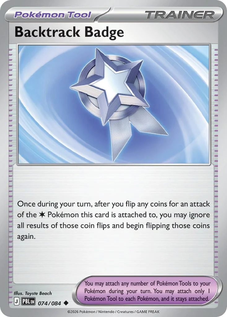 Backtrack Badge - 074/084 - Uncommon [me05-074] [Non-Holo]