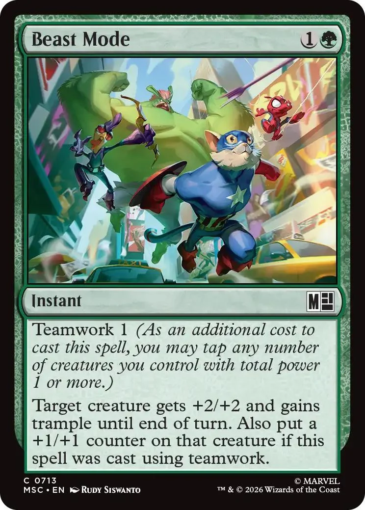 Beast Mode [713] [Jumpstart] [Marvel Super Heroes: Commander] [Non-Foil]
