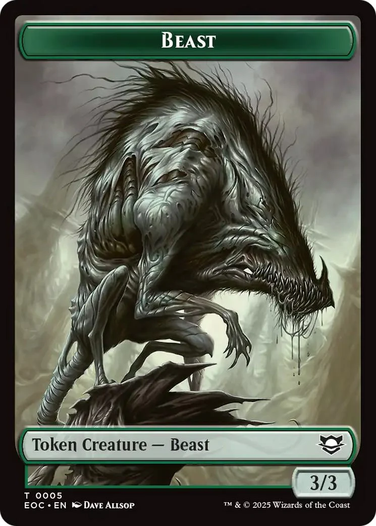 Beast Token (05) // Insect Token (04) [Edge of Eternities: Commander: Tokens] [Non-Foil]