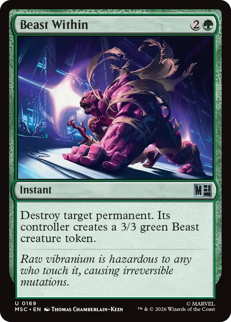 Beast Within [169] [Marvel Super Heroes: Commander] [Non-Foil]