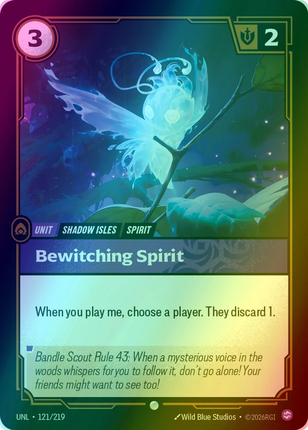 Bewitching Spirit - 121/219 [Unleashed] [Foil]
