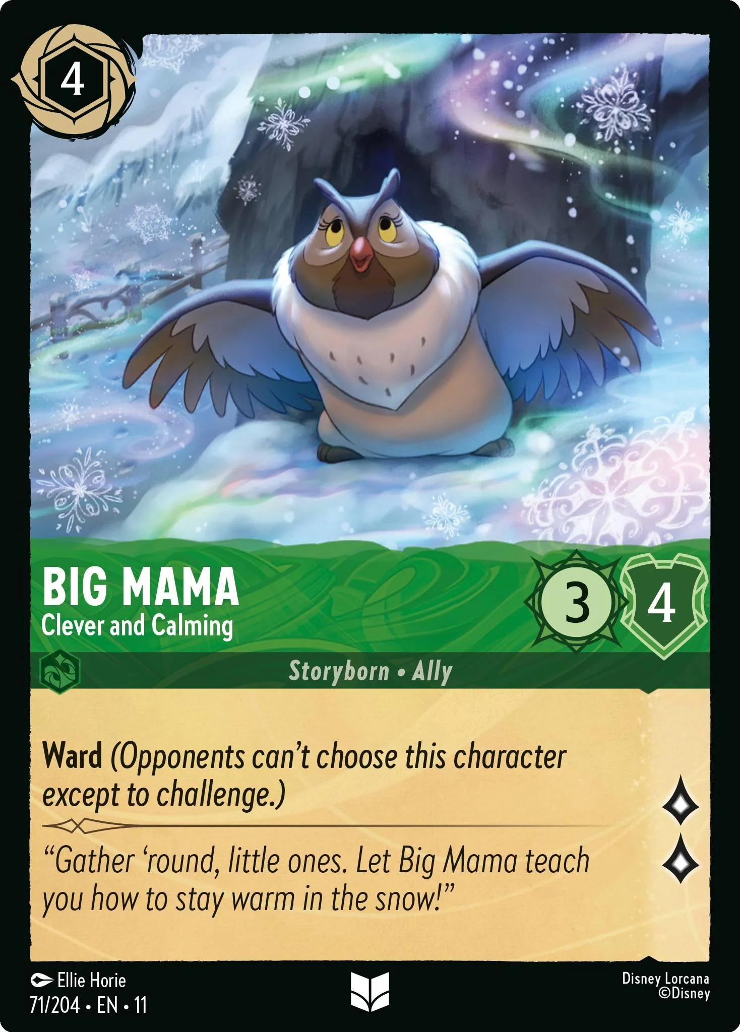 Big Mama - Clever and Calming - 71/204 [Winterspell] [Non-Foil]
