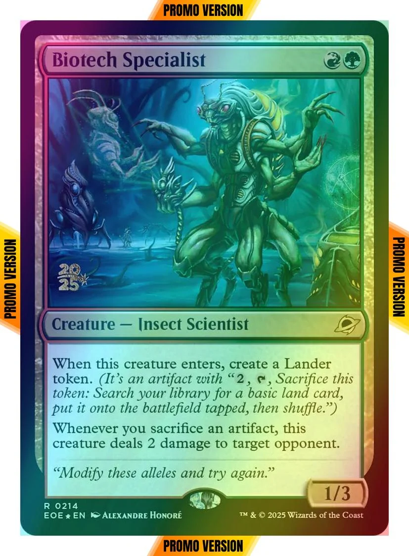 Biotech Specialist [214s] [Prerelease] [Edge of Eternities: Promos] [Foil]
