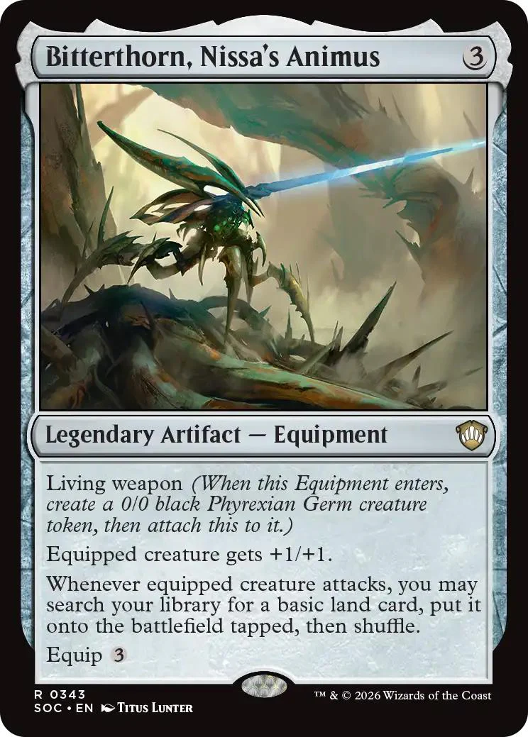 Bitterthorn, Nissa's Animus [343] [Secrets of Strixhaven: Commander] [Non-Foil]