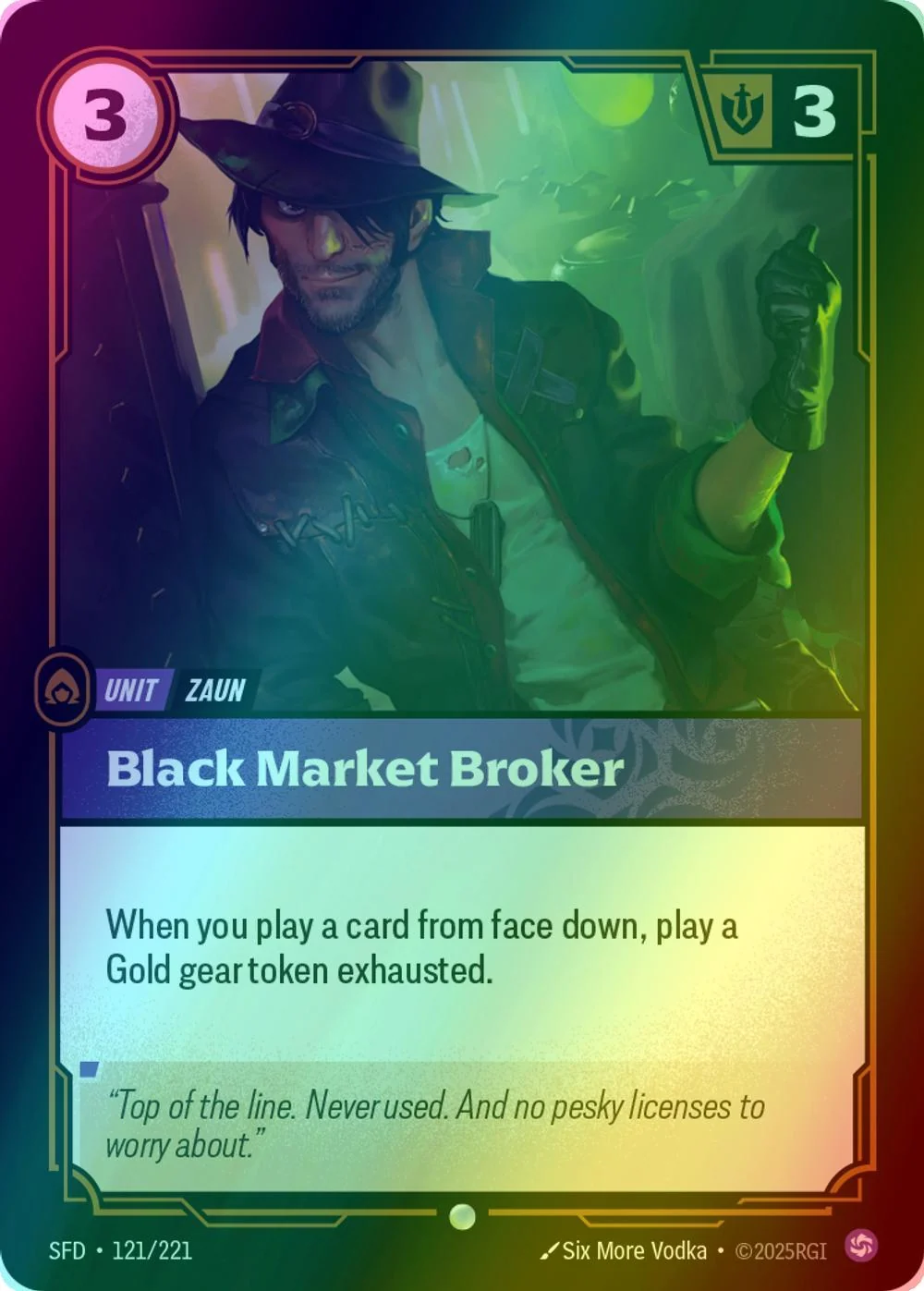 Black Market Broker - 121/221 [Spiritforged] [Foil]