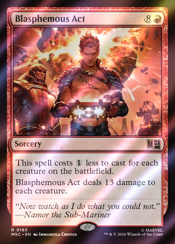 Blasphemous Act [163] [Marvel Super Heroes: Commander] [Surge Foil]