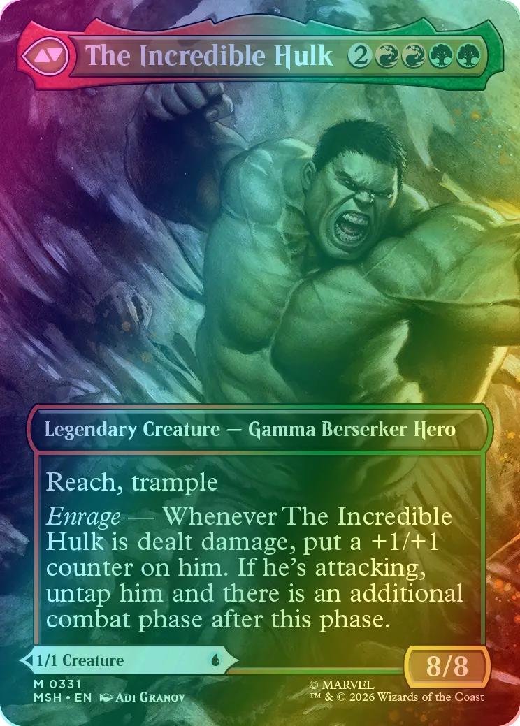 Bruce Banner // The Incredible Hulk [331] [Borderless] [Scene] [Marvel Super Heroes] [Foil] - Image 2