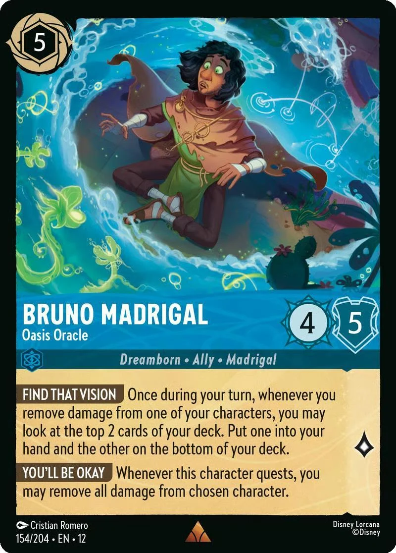 Bruno Madrigal - Oasis Oracle - 154/204 [Wilds Unknown] [Non-Foil]