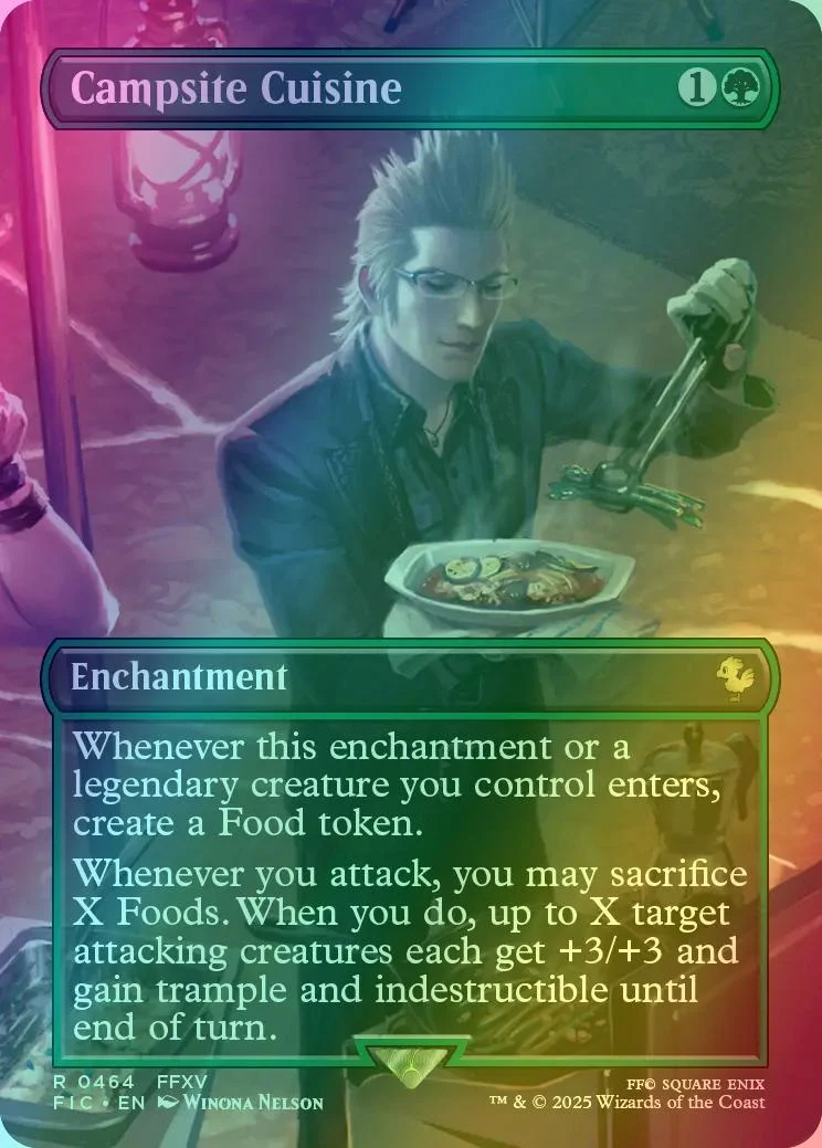 Campsite Cuisine [464] [Borderless] [Scene] [FINAL FANTASY: Commander] [Foil]
