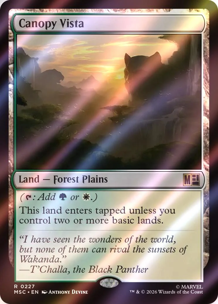Canopy Vista [227] [Marvel Super Heroes: Commander] [Surge Foil]
