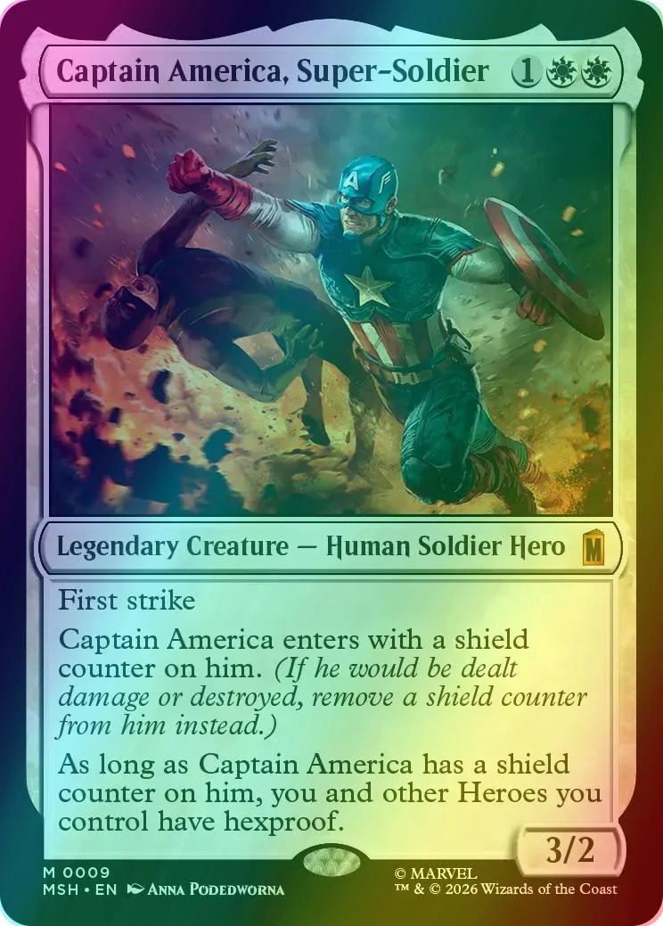 Captain America, Super-Soldier [9] [Marvel Super Heroes] [Foil]