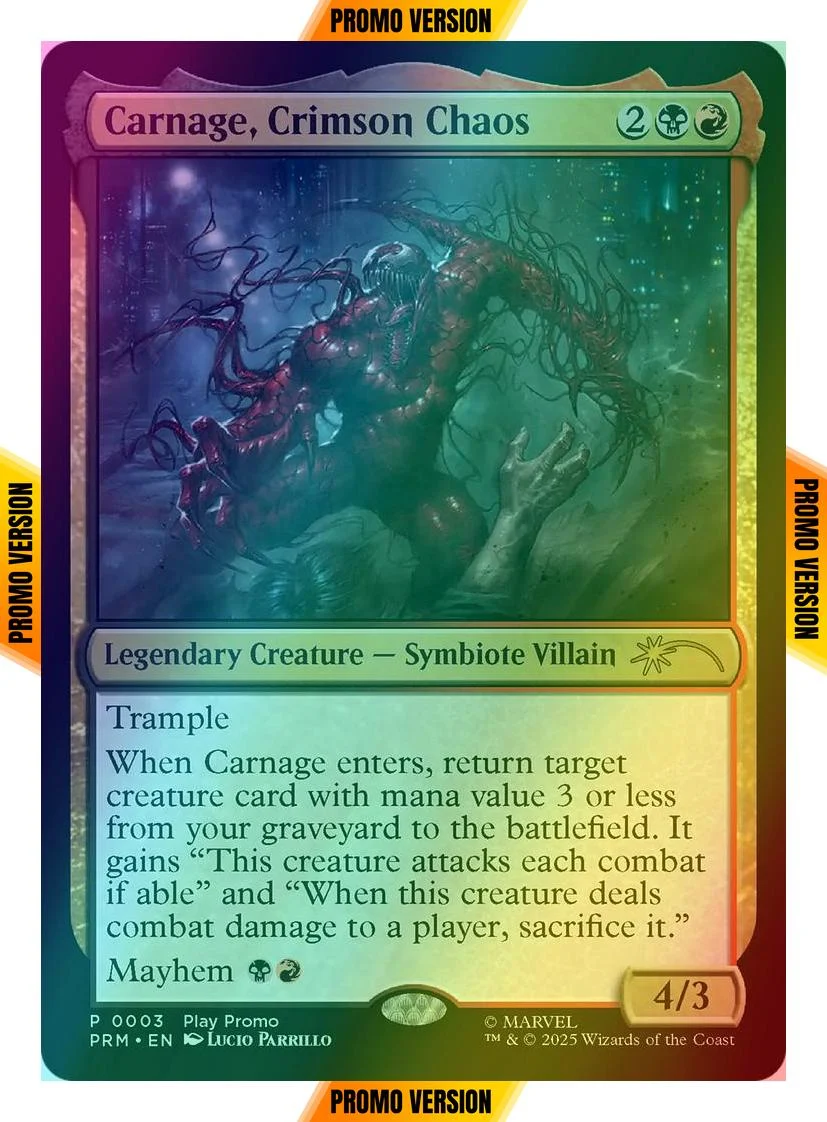Carnage, Crimson Chaos [13] [PRM-0003] [Wizards Play Network 2025] [Foil]