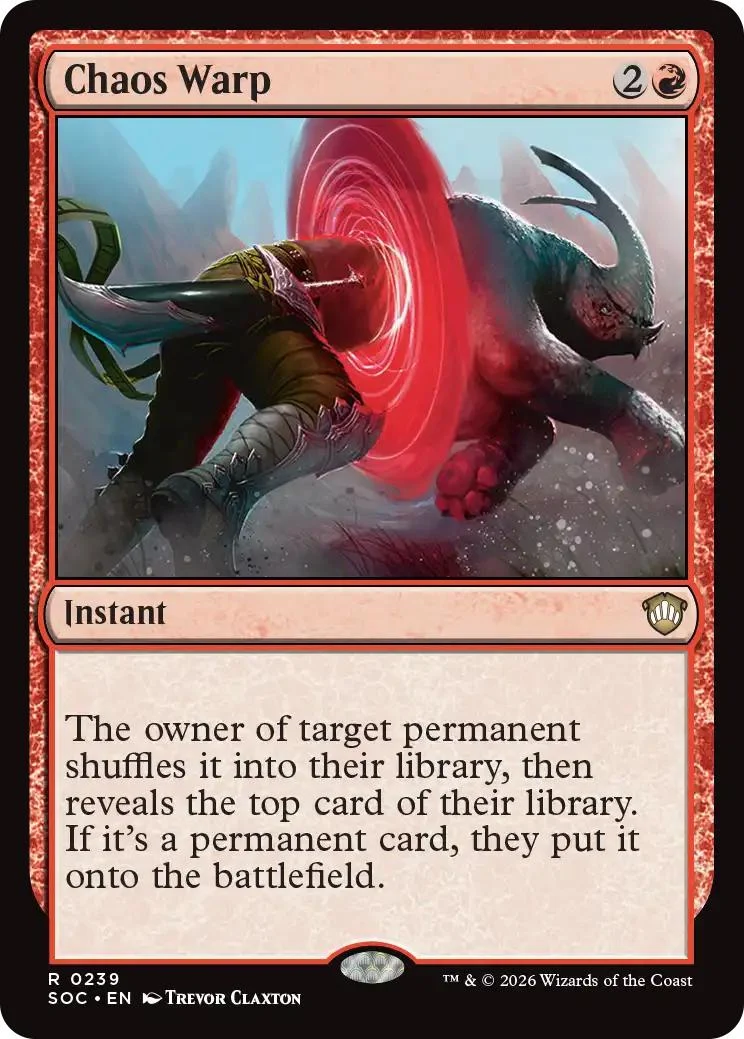 Chaos Warp [239] [Secrets of Strixhaven: Commander] [Non-Foil]