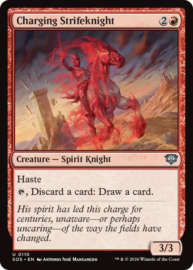 Charging Strifeknight [110] [Secrets of Strixhaven] [Non-Foil]