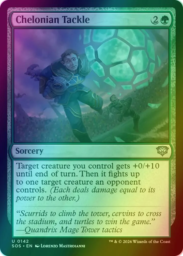 Chelonian Tackle [142] [Secrets of Strixhaven] [Foil]