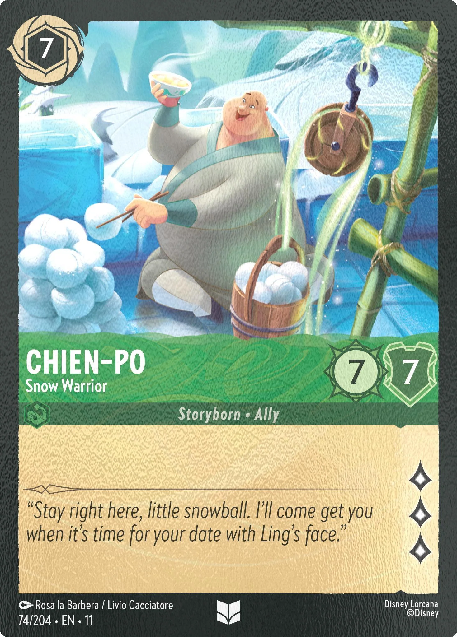 Chien-Po  - Snow Warrior - 74/204 [Winterspell] [Cold Foil]