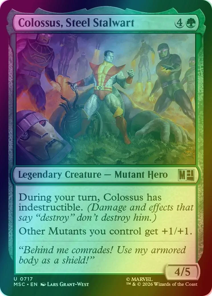 Colossus, Steel Stalwart [717] [Jumpstart] [Marvel Super Heroes: Commander] [Foil]