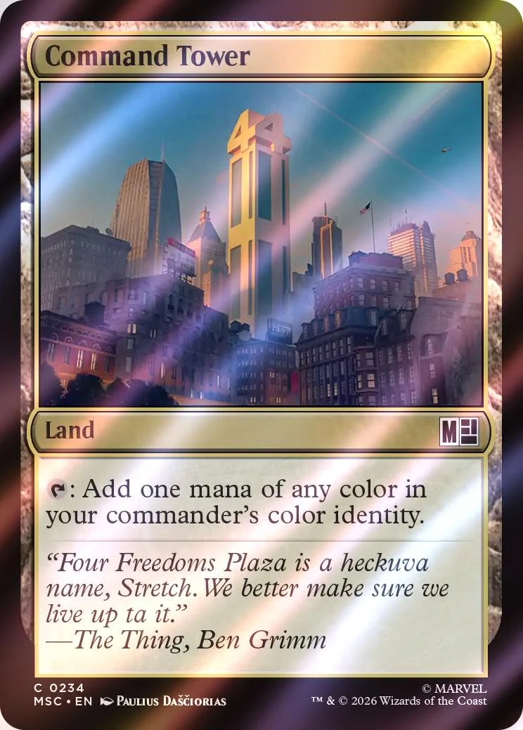 Command Tower (The Fantastic Four) [234] [Marvel Super Heroes: Commander] [Surge Foil]