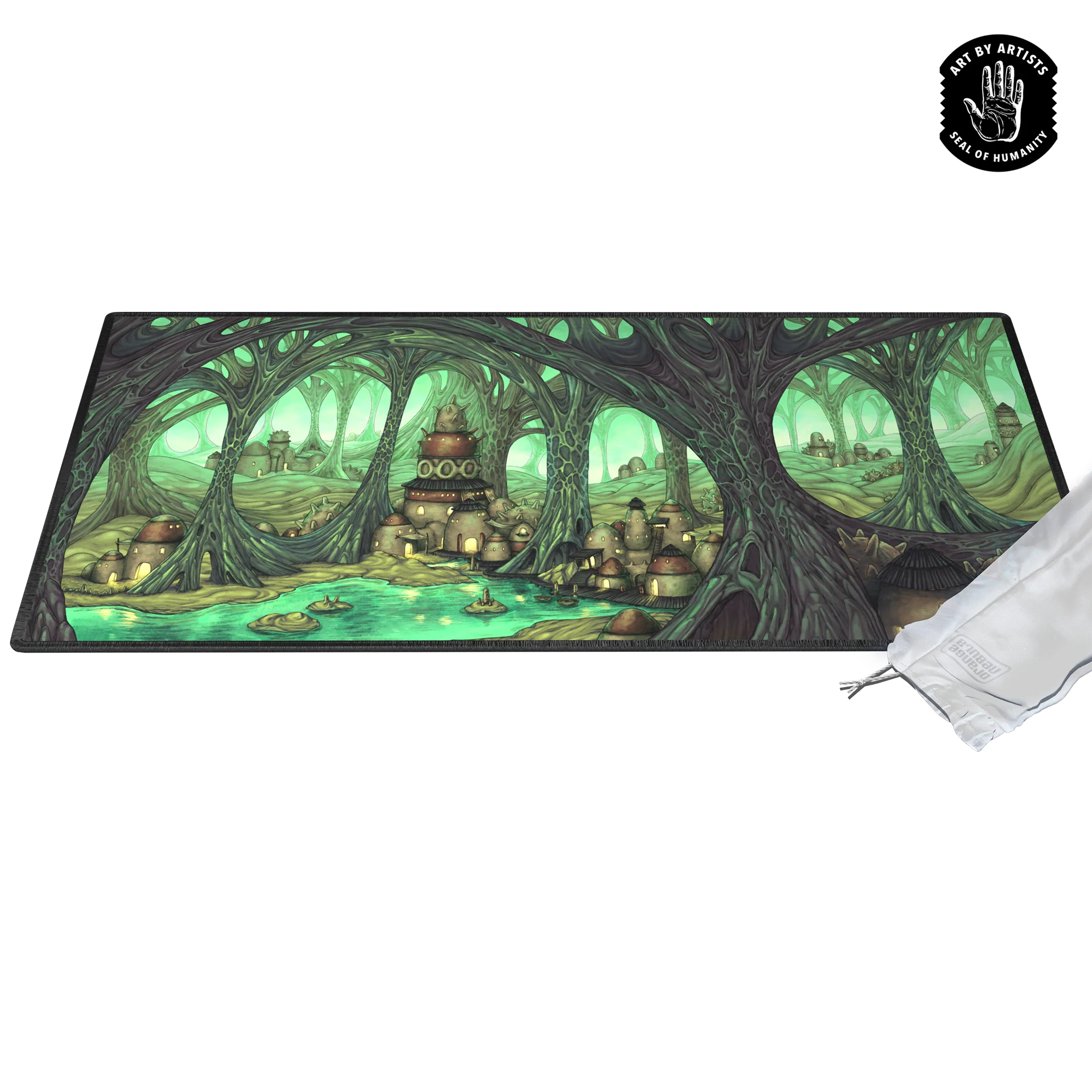 Curator Arcane Landscapes Playmat - Brittany Bowman - The Caverns - Image 2
