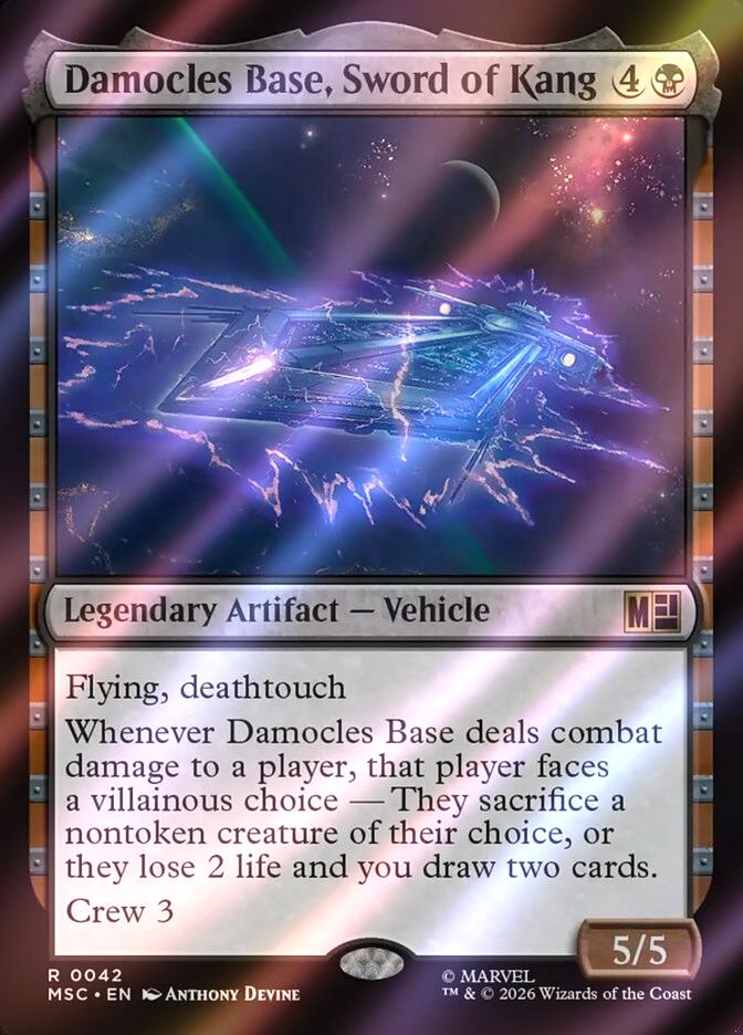 Damocles Base, Sword of Kang [42] [Marvel Super Heroes: Commander] [Surge Foil]