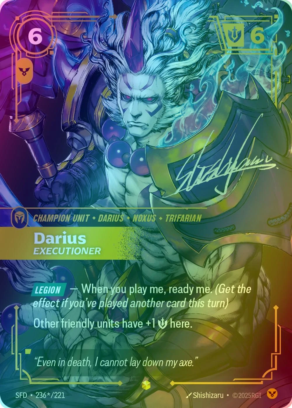 Darius - Executioner (Signature) - 236*/221 [Spiritforged] [Foil]