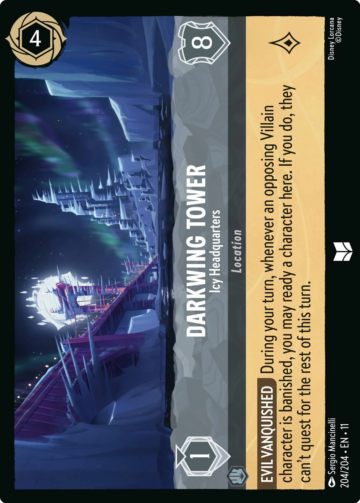 Darkwing Tower - Icy Headquarters - 204/204 [Winterspell] [Non-Foil]