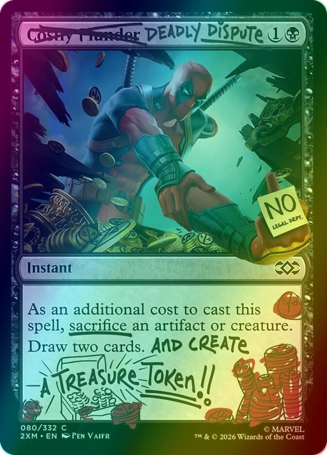 Deadly Dispute [IFIYW-1] [Deadpool: I fixed it (You're Welcome)] [Secret Lair Drop] [Foil]