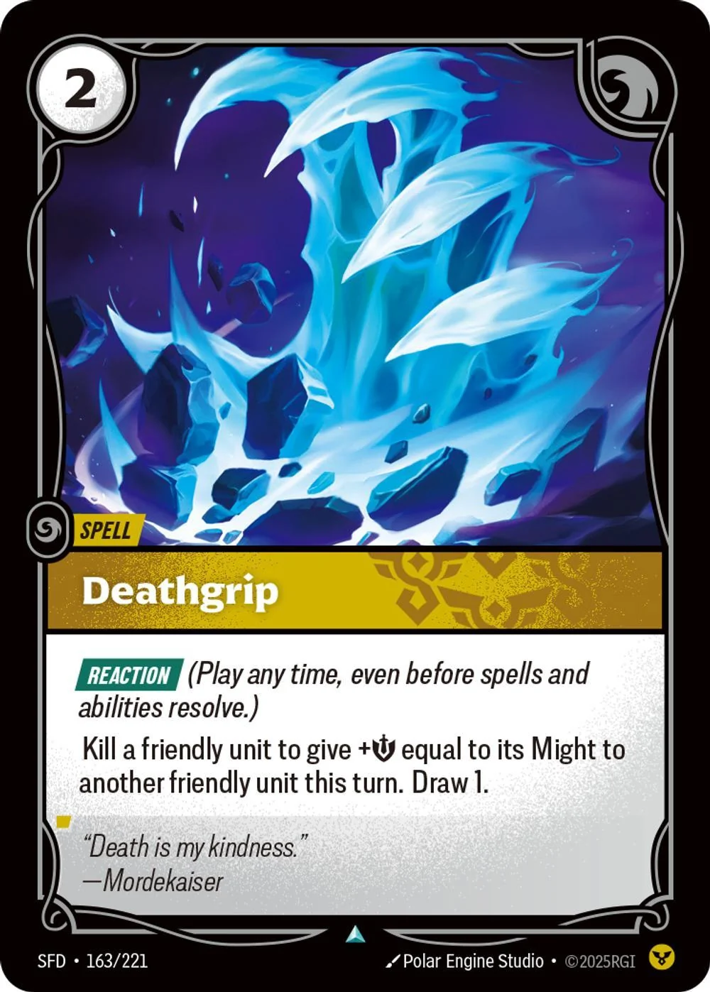 Deathgrip - 163/221 [Spiritforged] [Non-Foil]