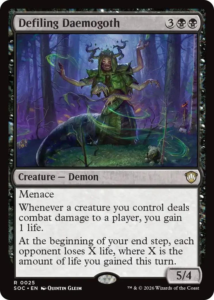 Defiling Daemogoth [25] [Secrets of Strixhaven: Commander] [Non-Foil]