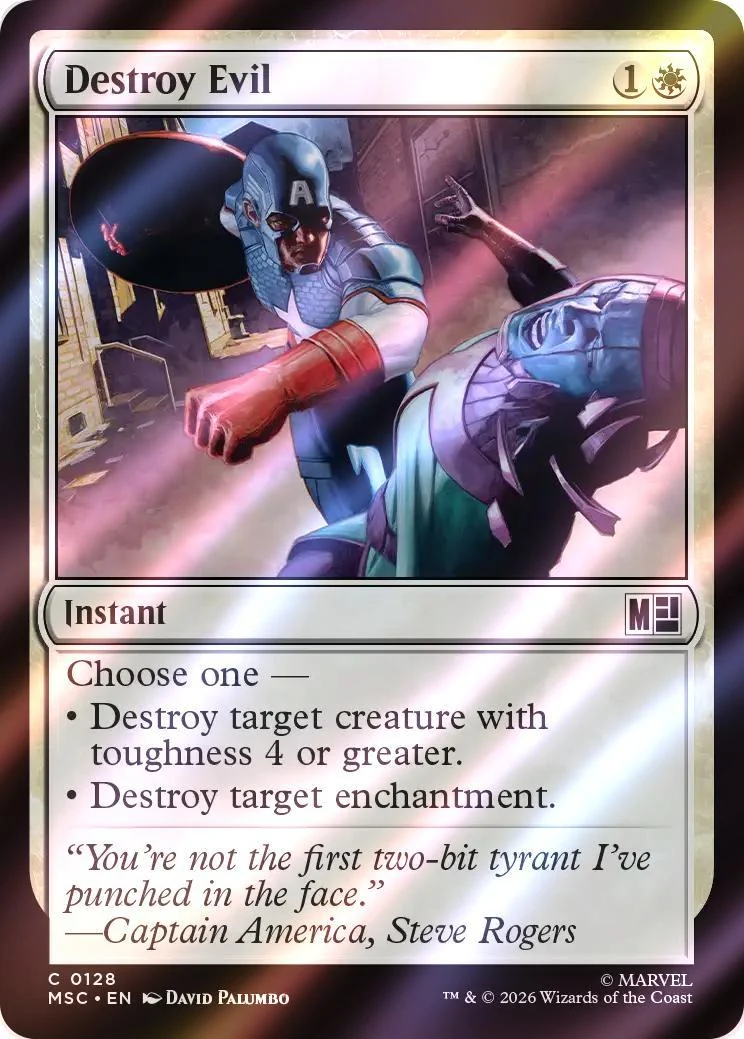 Destroy Evil [128] [Marvel Super Heroes: Commander] [Surge Foil]