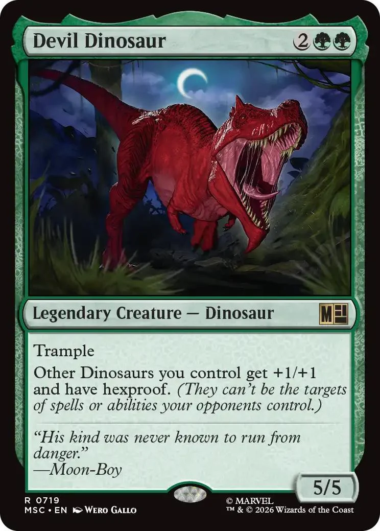 Devil Dinosaur [719] [Jumpstart] [Marvel Super Heroes: Commander] [Non-Foil]