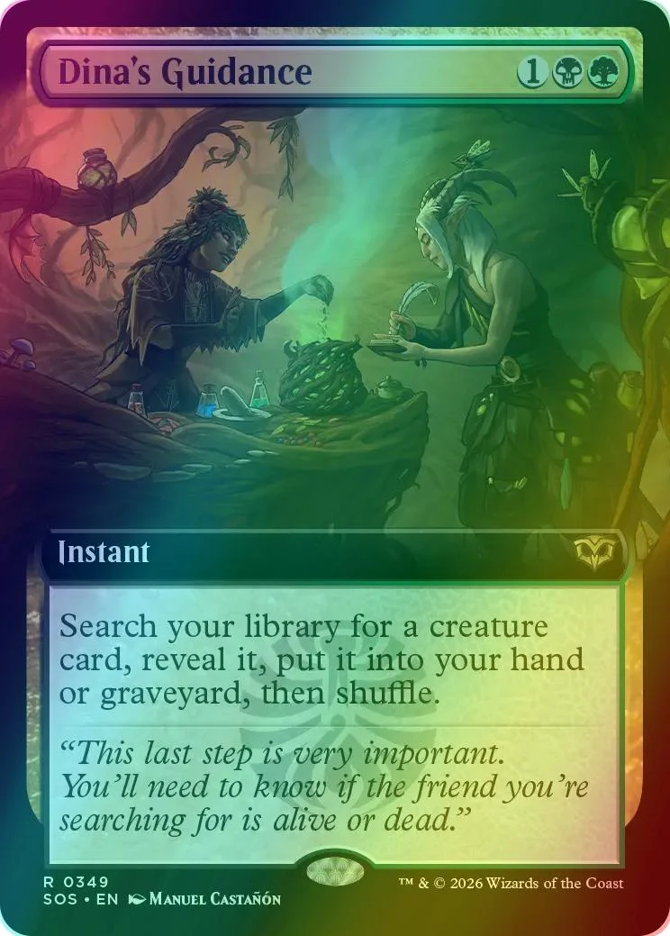 Dina's Guidance [349] [Extended Art] [Secrets of Strixhaven] [Foil]