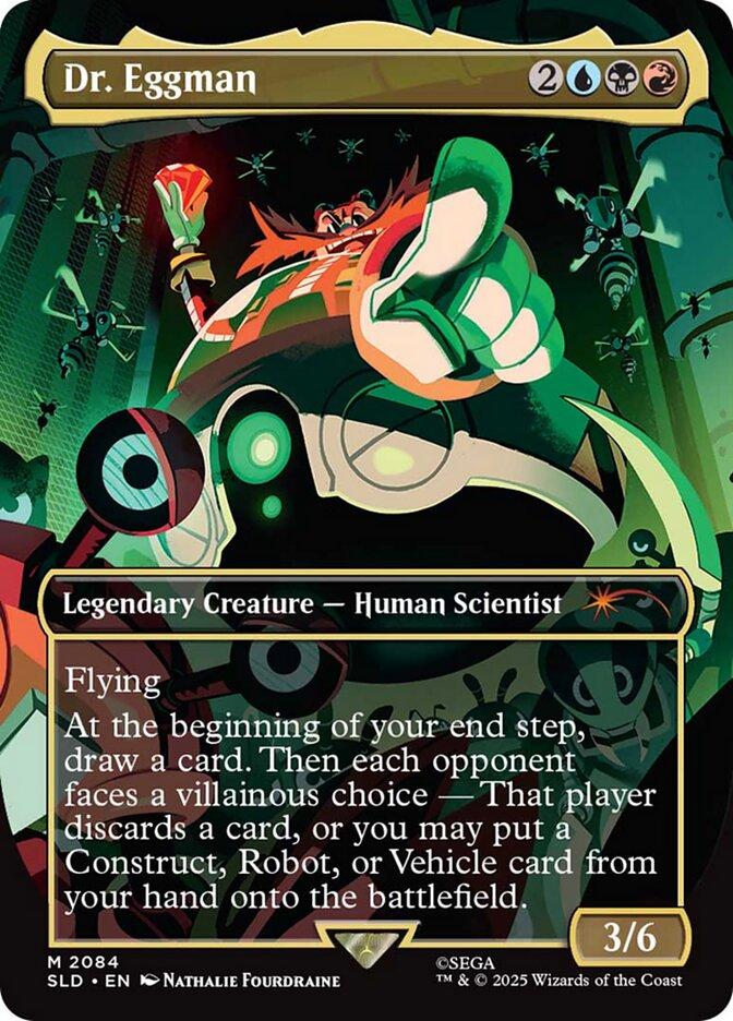 Dr. Eggman [2084] [Borderless] [Secret Lair X Sonic: Friends and Foes] [Secret Lair Drop] [Non-Foil]