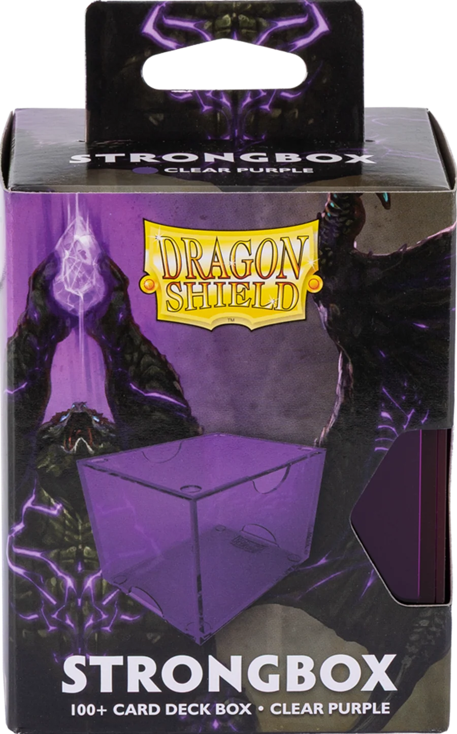 Dragon Shield Strongbox Deck Case - 100+ - Clear Purple