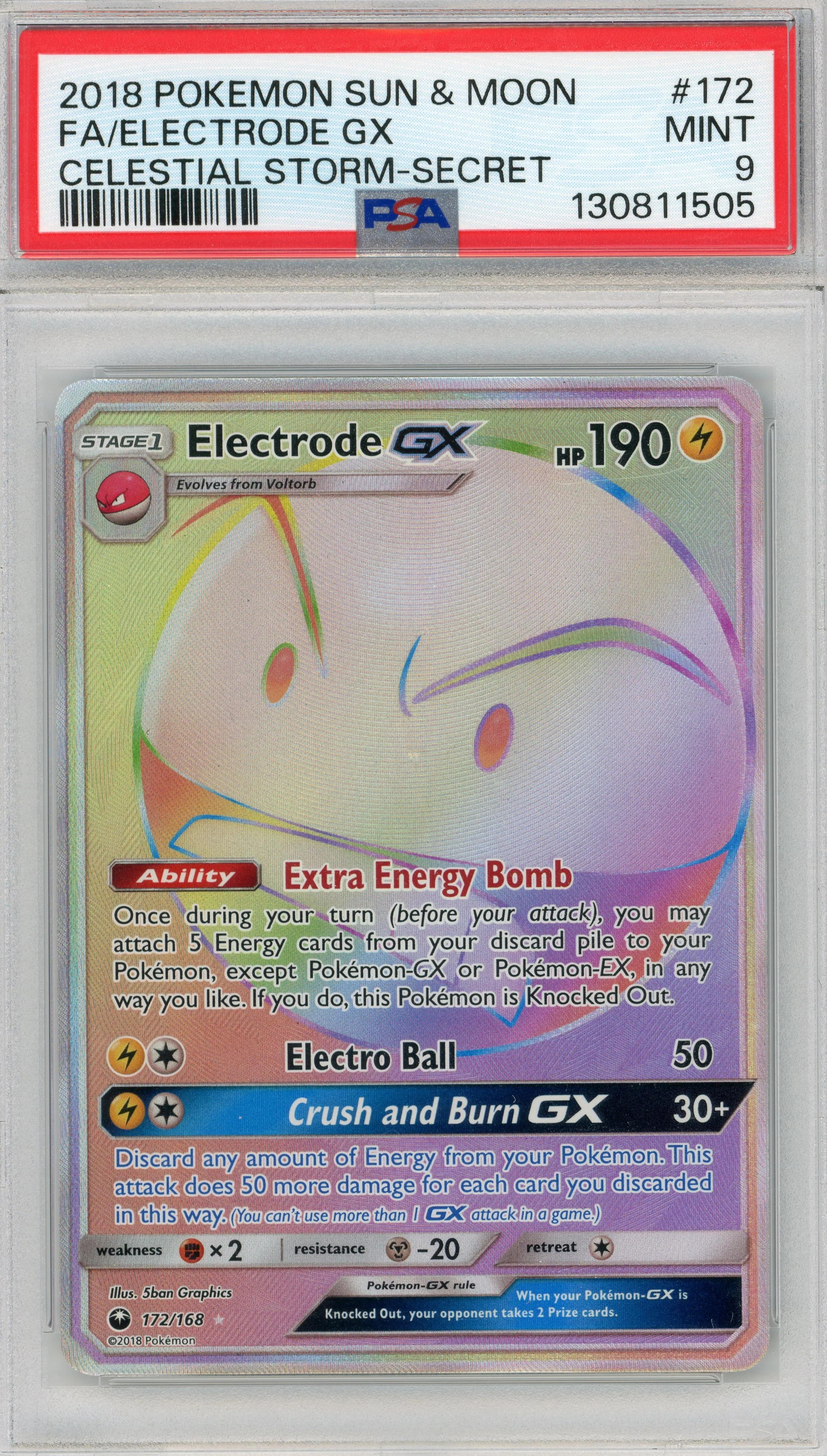 Electrode-GX — PSA 9|Rare Secret — ID 16091