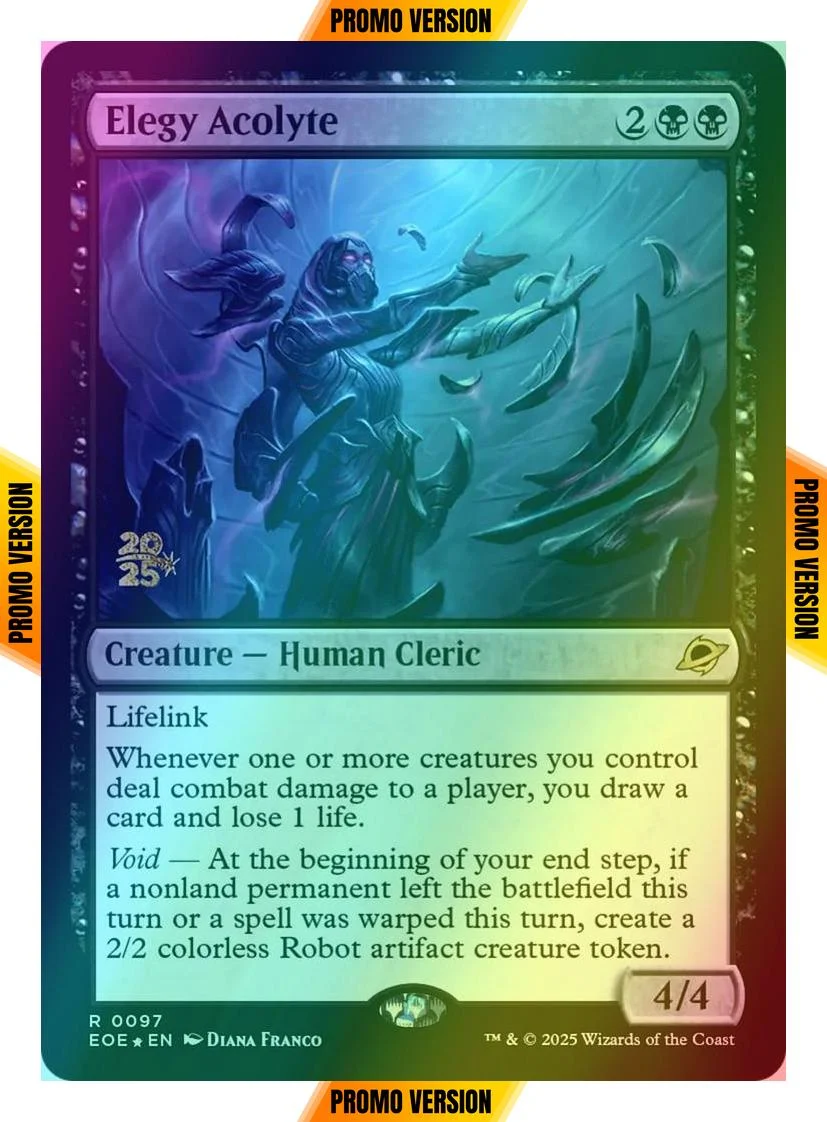 Elegy Acolyte [97s] [Prerelease] [Edge of Eternities: Promos] [Foil]