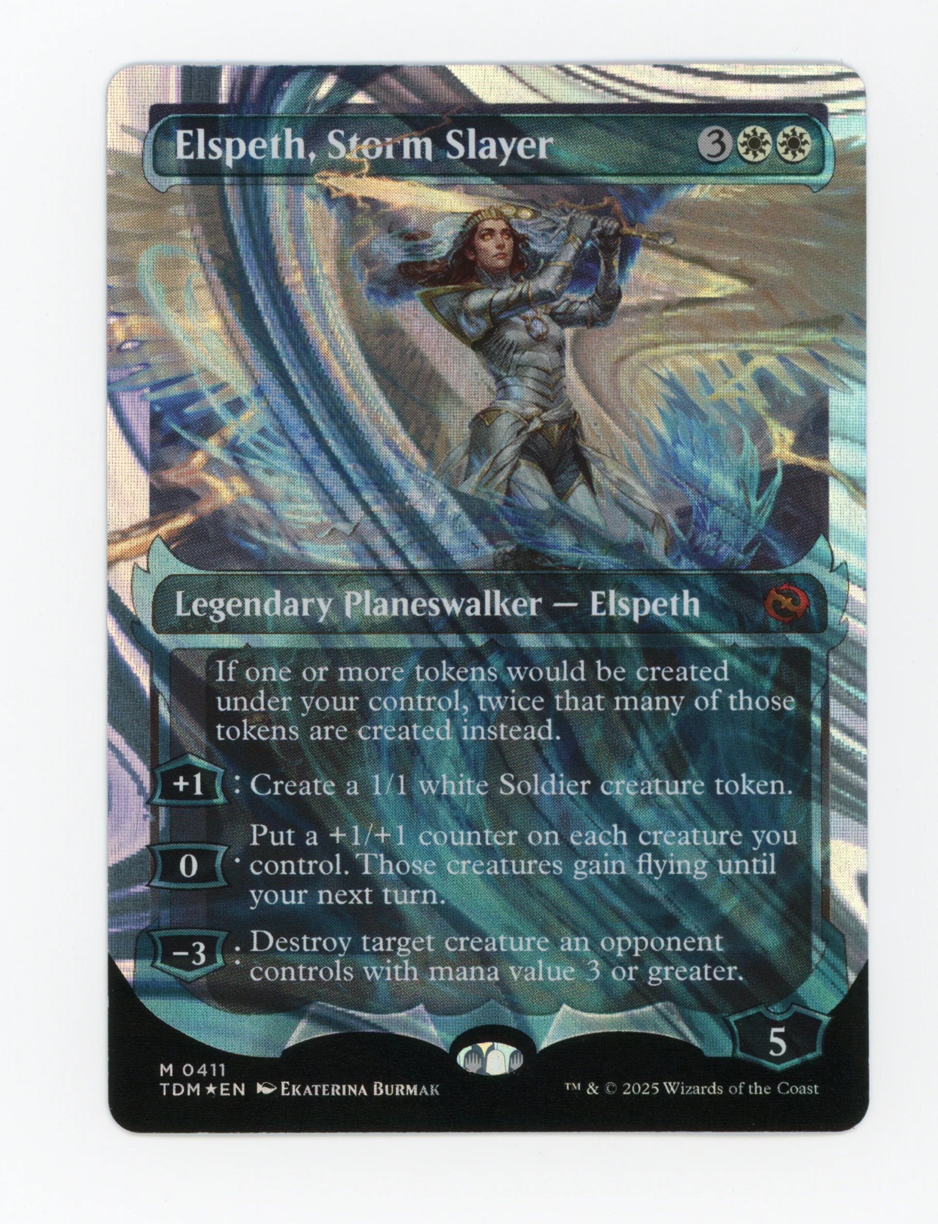 Elspeth, Storm Slayer — Ghostfire Showcase|Halo Foil — ID 16381