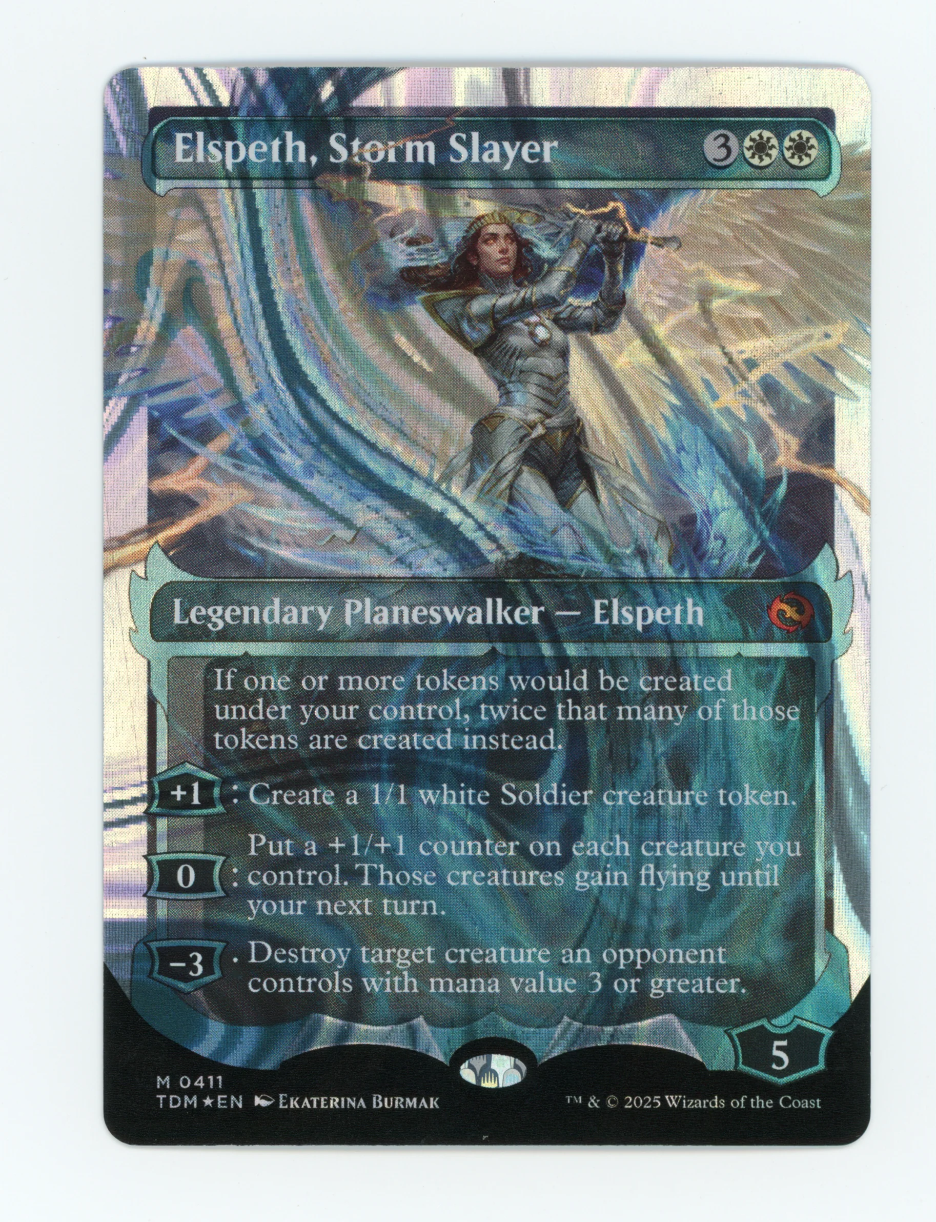 Elspeth, Storm Slayer — Ghostfire Showcase|Halo Foil — ID 16580