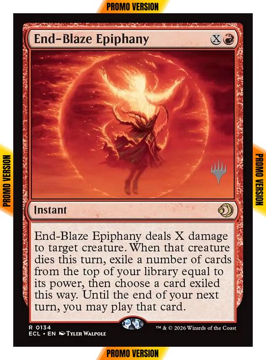 End-Blaze Epiphany [134p] [Promo Pack] [Lorwyn Eclipsed: Promos] [Non-Foil]