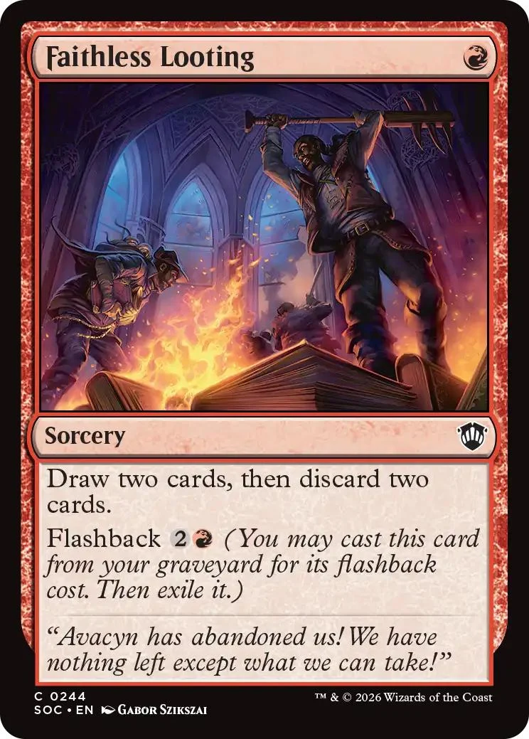 Faithless Looting [244] [Secrets of Strixhaven: Commander] [Non-Foil]